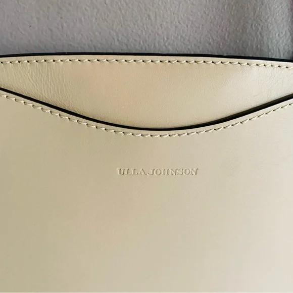 Ulla Johnson Mira Half Moon Leather Shoulder Bag/Tote in Sand - Picture 7 of 13